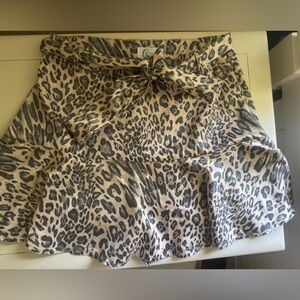 Leopard Print Skort